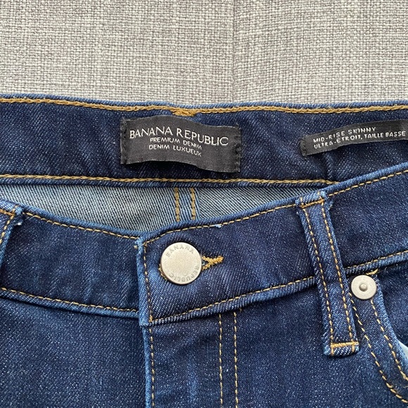 Banana Republic mid rise skinny jeans size 28 - Picture 2 of 4